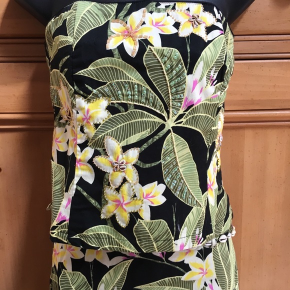 NWT Haven Bleu Strapless Bustier Skirt Set LUAU - Picture 3 of 8